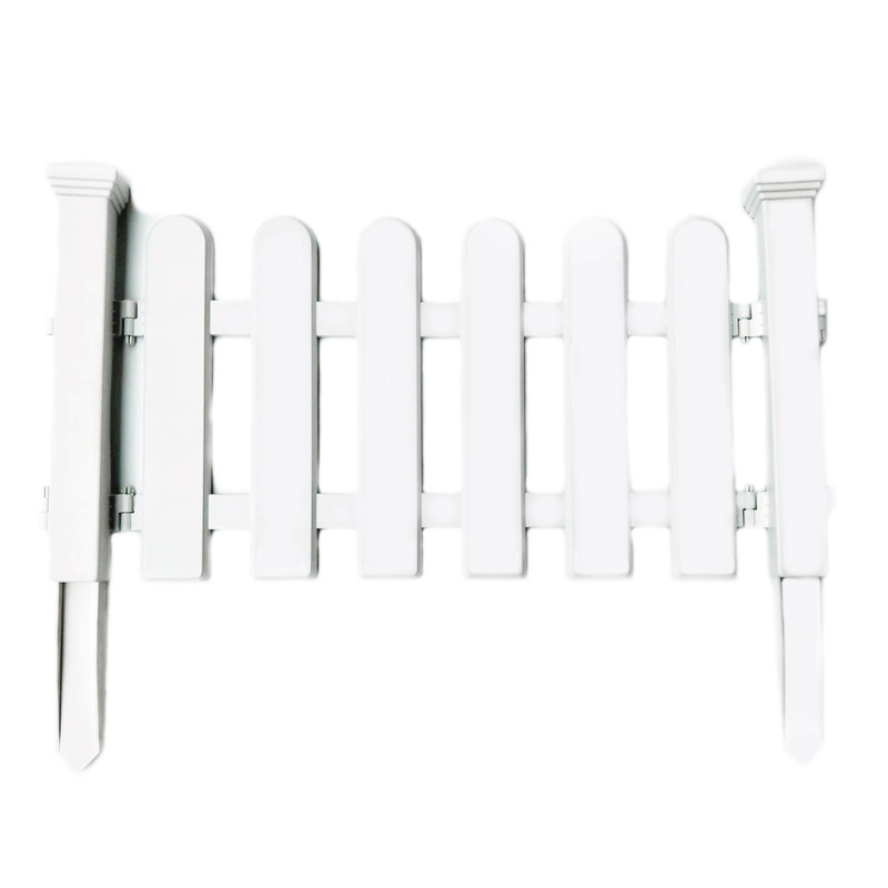 White plastic fence garden fence indoor decoration fence white fence outdoor lawn flower pool European style fence