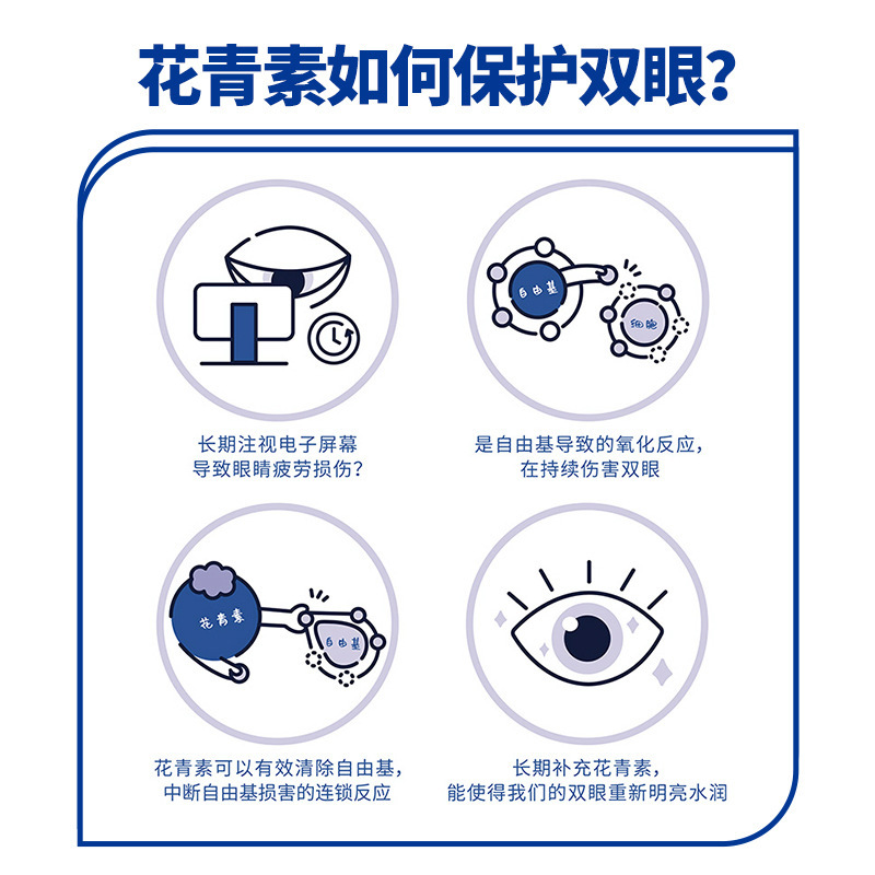 Blueberry Lutein Ester Vitamin C Drink Puree Original Liquid Juice for Students and Kidsren to Learn to Stay up Late with Eyes for Adults, Middle-Aged and Elderly People