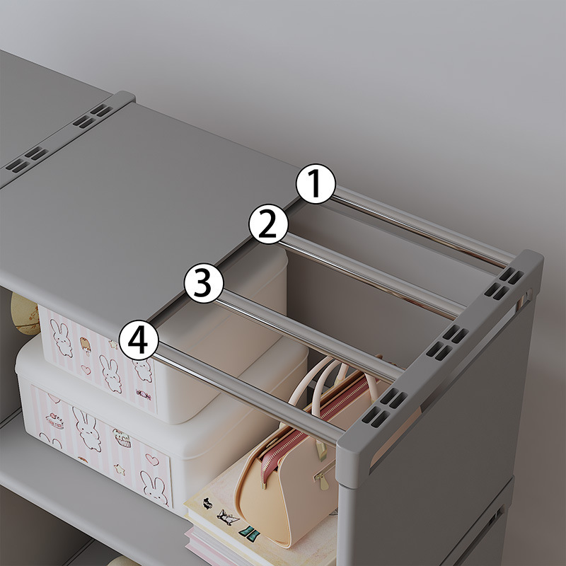 Simple Bookshelf Floor-Standing Storage Rack Student Bookshelf Children's Storage Rack Wall Shelf Cabinet Assembly Storage Storage Cabinet