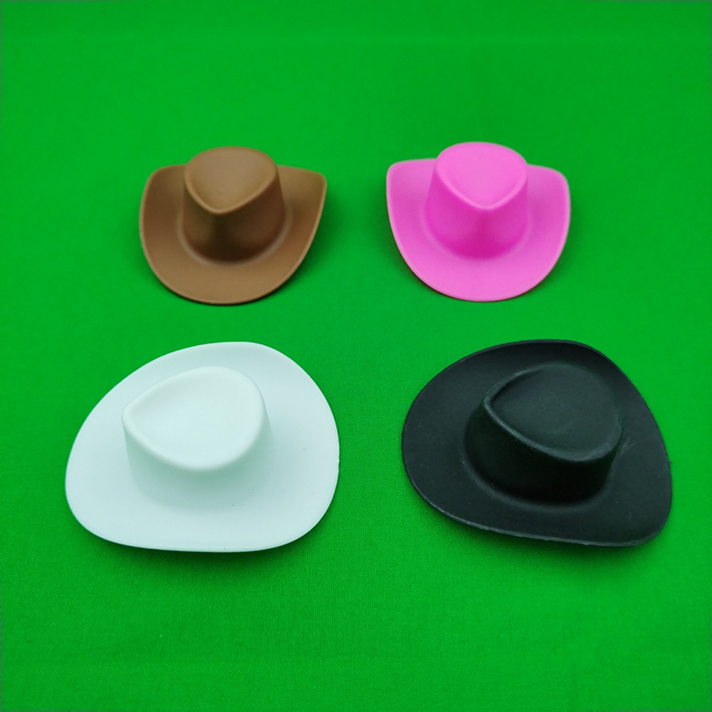 Mini cowboy hat toy plastic hat Western cowboy Dollhouse miniature scene shooting props
