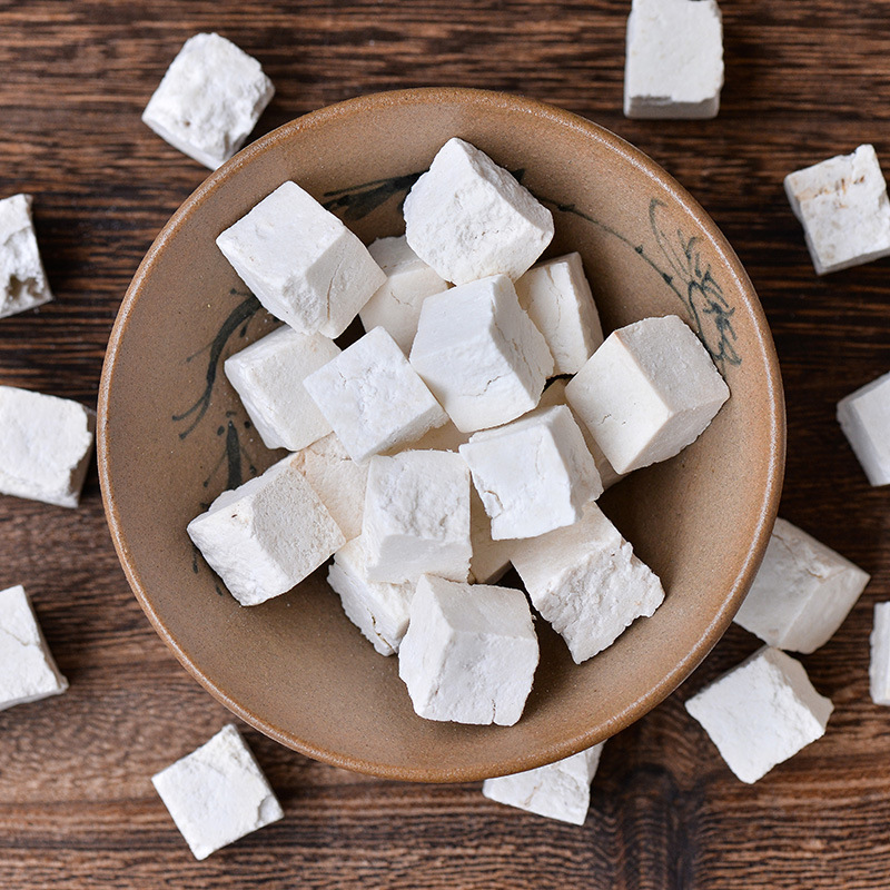 Yunnan Poria Ding New Goods White Poria Center Ding Poria Chinese Herbal Medicine Wholesale Poria White Poria Selection Center Ding