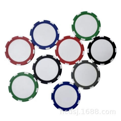 Factory Direct Sales Texas Hold'Em Eight-Bar Chip Coin Chess and Card Room Board Game Poker Chip Card 318 Model Golf