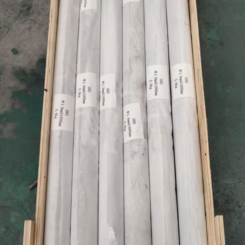 Chemical Titanium Rod Ta2 Tc4 Gjb Titanium Light Rod Rough Rod Source Manufacturer Zhuo Tengsheng In-Stock Supply