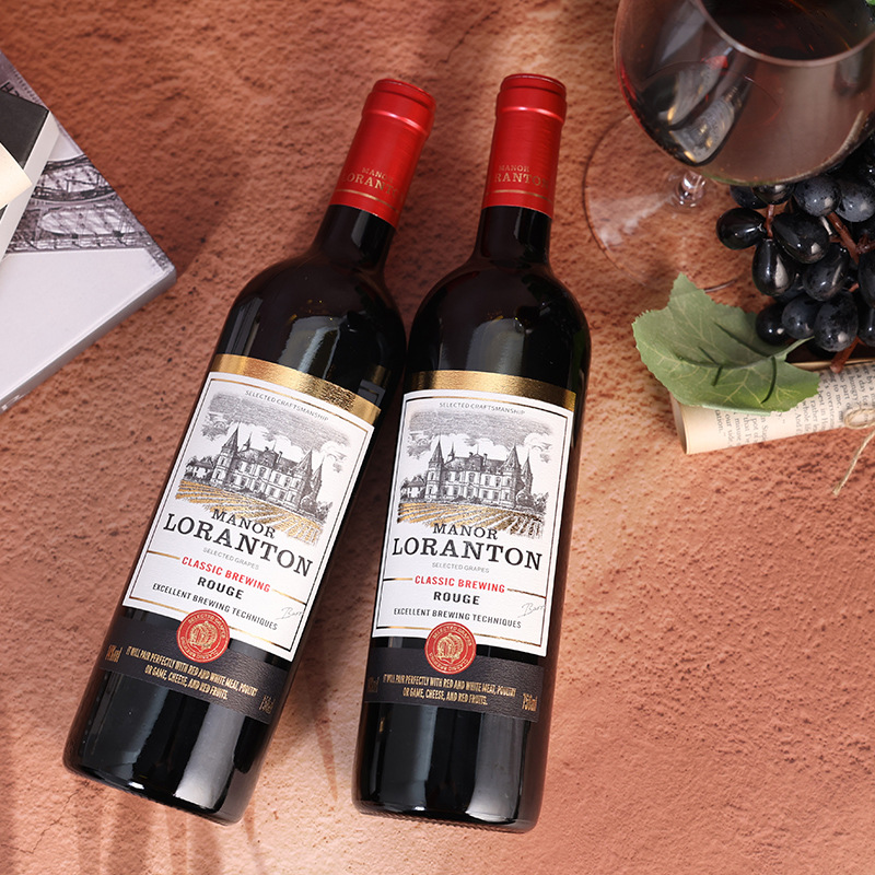 Huiyuan winery high-grade red wine wholesale dry red wine 750ml6 whole box special 14 degrees high-end customization