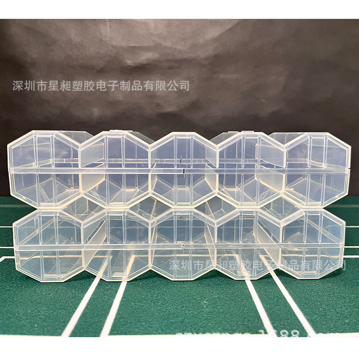 100 pieces wave plastic chip box Texas poker acrylic club chip rack transparent chip rack