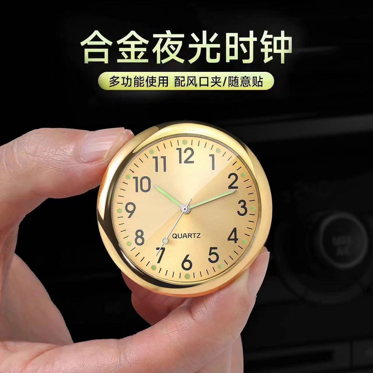 in stock Star Car Watch Wholesale Promotion Clock Fashion Car Ornaments Creative Thermometer Electronic Clock Gauge Head
