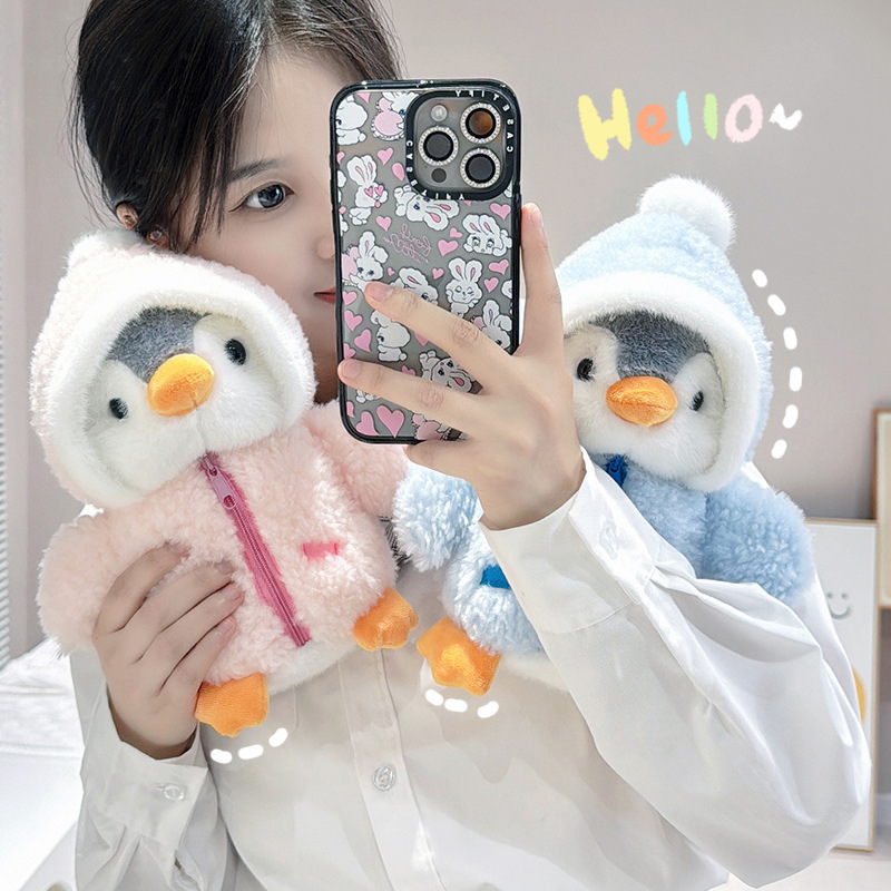 Internet Celebrity Popular Japanese Cross-Dressing Penguin Doll Plush Toy Pillow Children's Comfort Cloth Doll Girl Gift