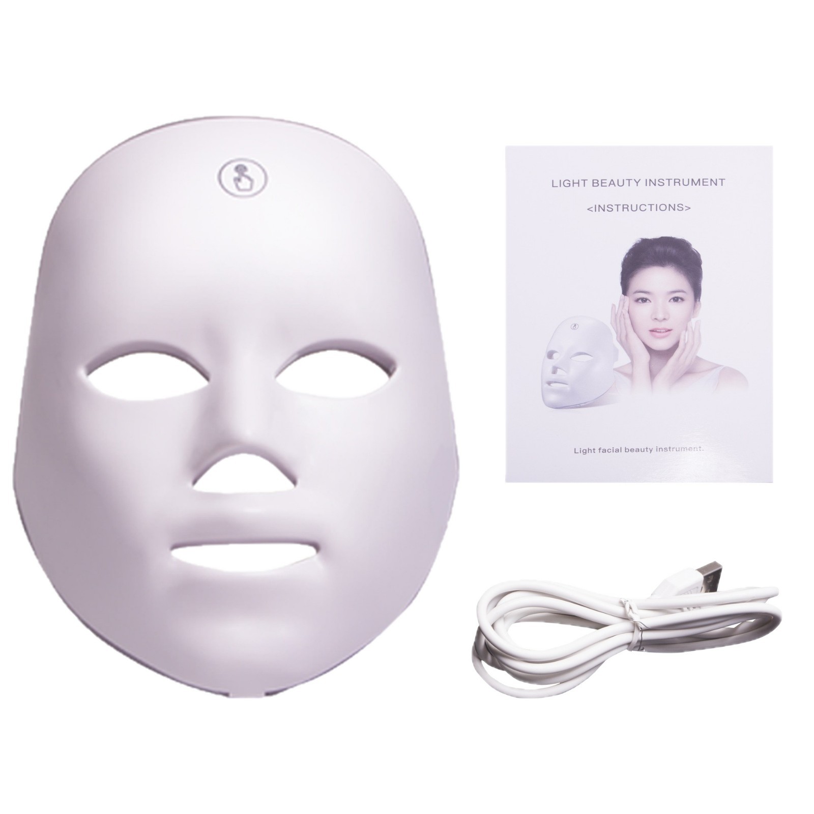 Foreign Trade Cross-Border Led Seven-Color Light Touch Control Beauty Mask Photon Rejuvenation Instrument Facial Home Beauty Instrument