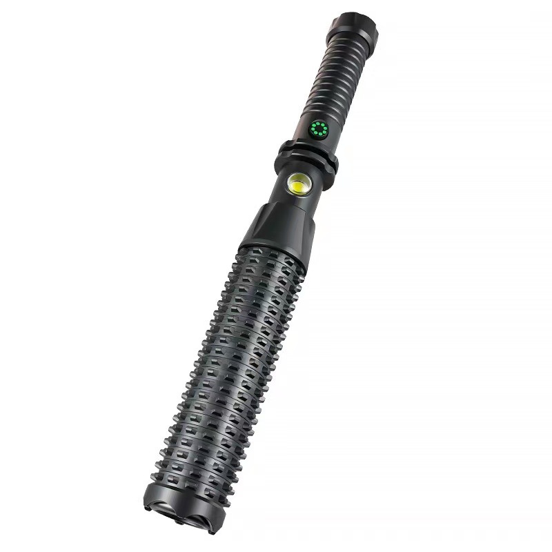 Popular Multi-Functional High-Power Long-Range Flashlight Outdoor Rechargeable Emergency Lighting Patrol Baton Self-Defense