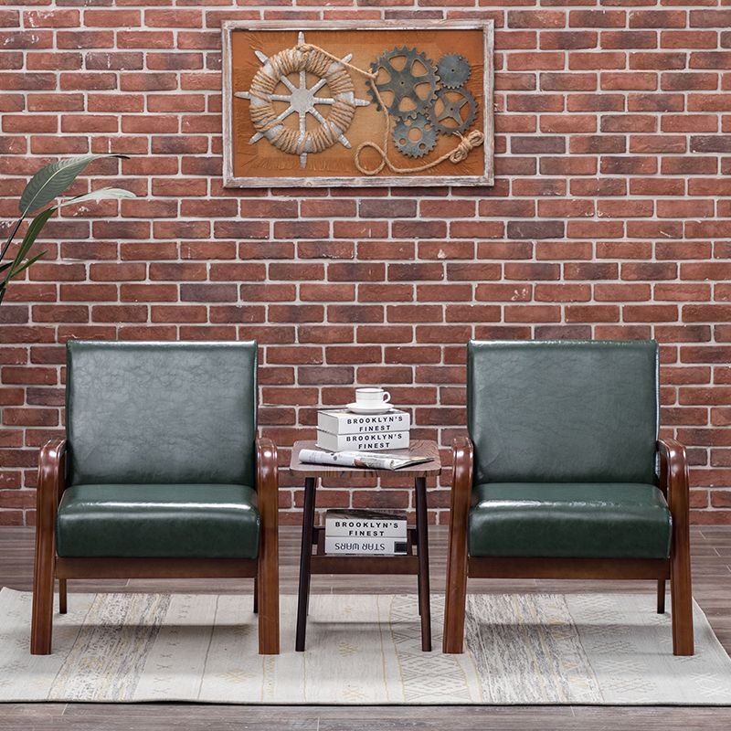 Single Sofa Simple Living Room Rental Small Sofa Internet Celebrity Bedroom Mini Double or Three Person Small Solid Wood Sofa Chair