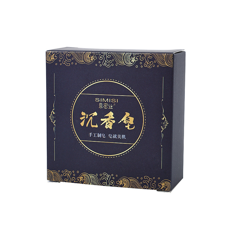 【Simis】 Agarwood Soap Hardcover Agarwood Essential Oil Soap Handmade Soap Cleansing and Moisturizing 100g