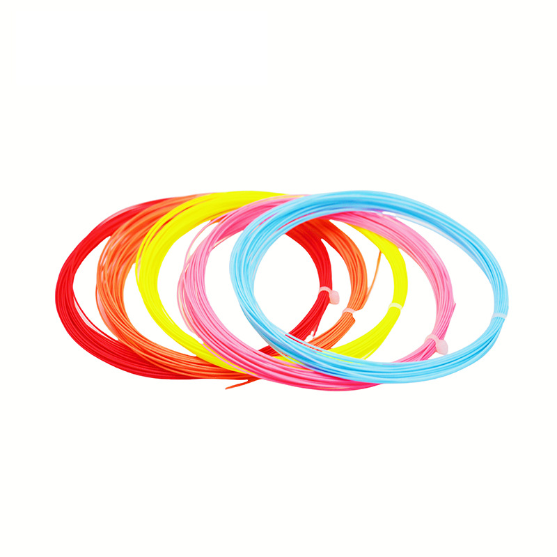Manufacturer's Colorful Badminton Racket String Nylon String High Elastic Racket String Resistant to Shock Absorption and Not Tiring Badminton Racket String