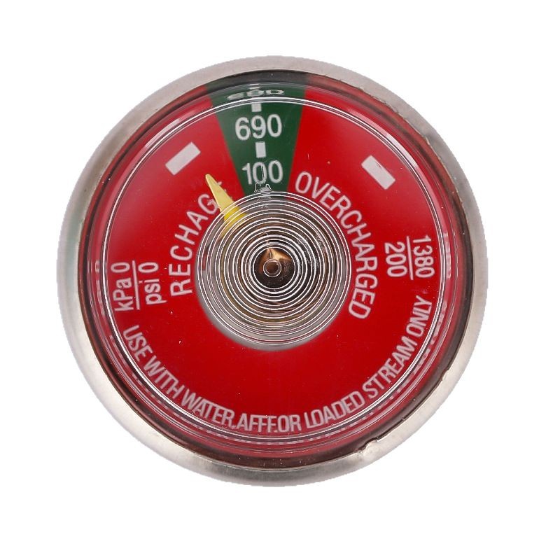 Dry Ice Fire Extinguisher Spring Pressure Gauge Stainless Steel Fire Equipment Accessories Indicator Gauge Digital Pointer Gauge Manufacturer