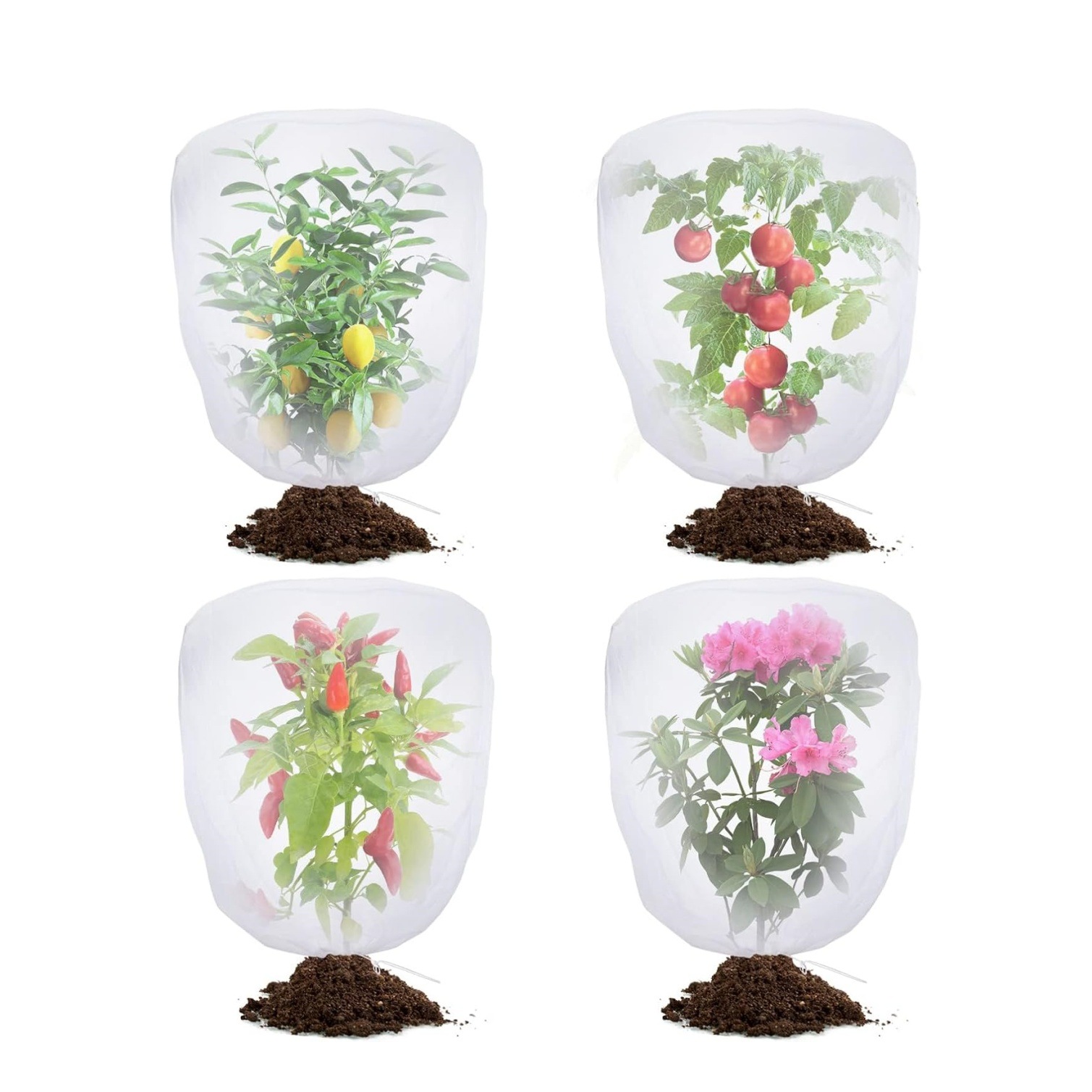 Cross-border Zipper Drawstring Garden Plant Protection Net Non-woven Plant Cover Winter Insulation Cold-proof Anti-freezing Plant Cover