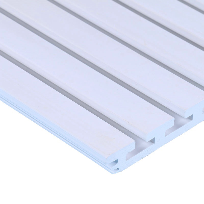 Pvc Narrow Groove Hanging Board Groove Board Plastic Pvc Exterior Wall Decorative Hanging Board with Groove Display Shelf Grille Shelf Board