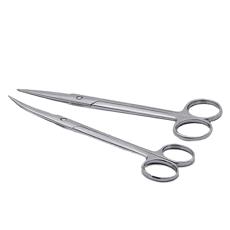 Hongsheng Surgical Scissors Medical Scissors Straight Tip Pointed Elbow Scissors Stainless Steel Gauze Dressing Suture Nurse Seam Remover