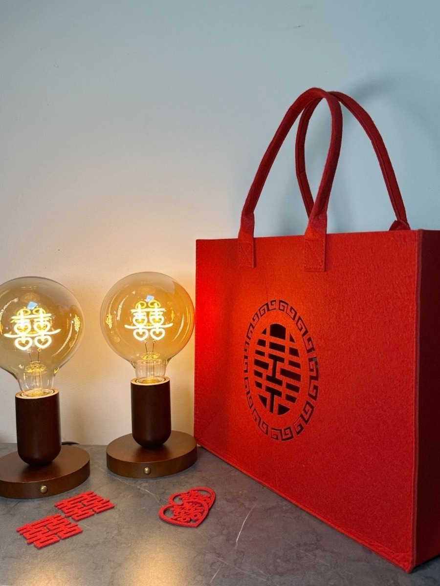 Upgraded Original Wedding Lamp with Happy Words Led Bulb Creative Letter Table Lamp Everlasting Lamp Wedding Room Wedding Gift