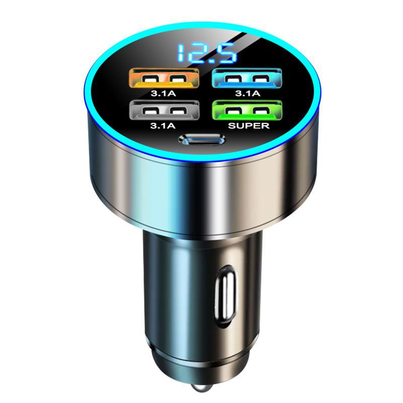 Car charger super fast charging car adapter car charger five Apple PD fast charging multi-port car charging head