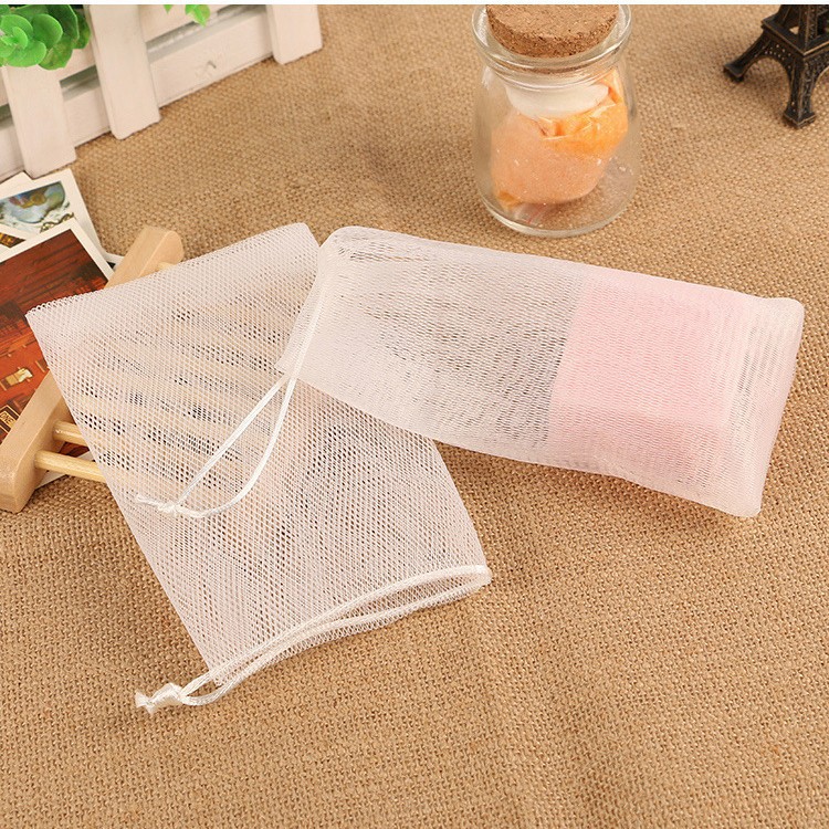 Двуслойная сетка для ручного мыла, японская сетка для очищения лица