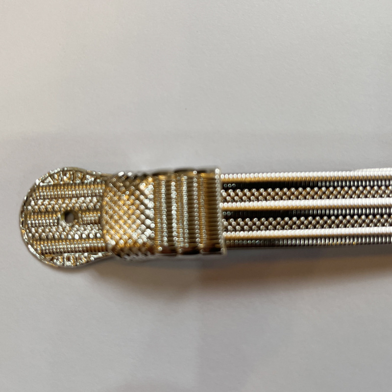 Golden silver Polymer PU Leather Cap Cover with Adjustable Leather Band Hat Accessories Clothing Belt Accessories