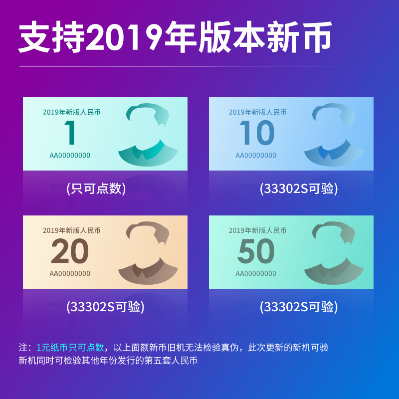 Deli 33302s currency detector commercial supermarket cash register 2023 New version RMB small currency counting machine