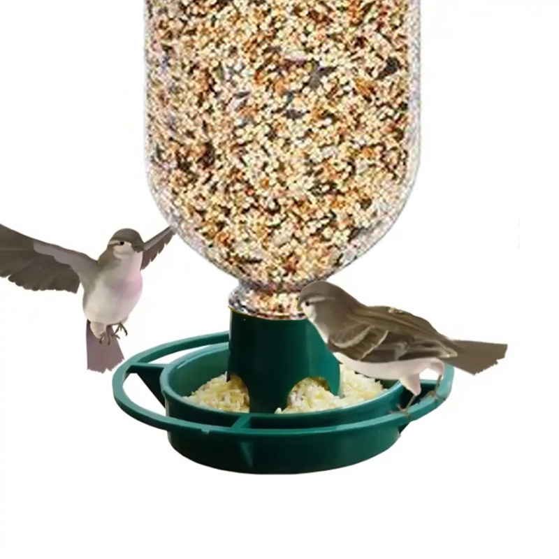 Cross-Border Popular Outdoor Garden Bottle Top Bird Feeder Plastic Coke Bottle Hanging Bird Feeder