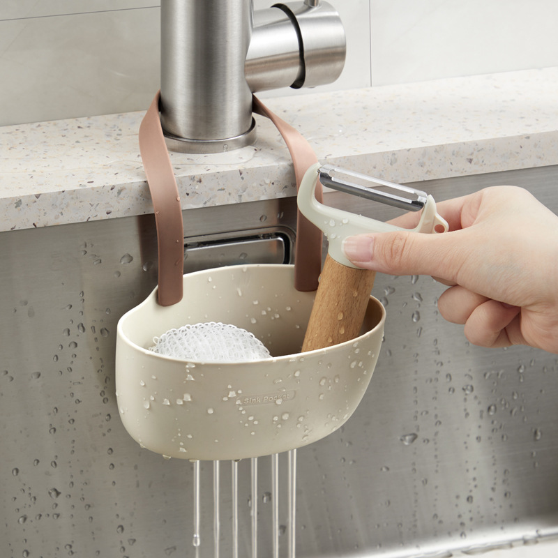 Kitchen Storage Drain Hanging Bag Two-In-One Snap-On Sink Rack Single-Layer Bathroom Filter Bag Drop Shipping