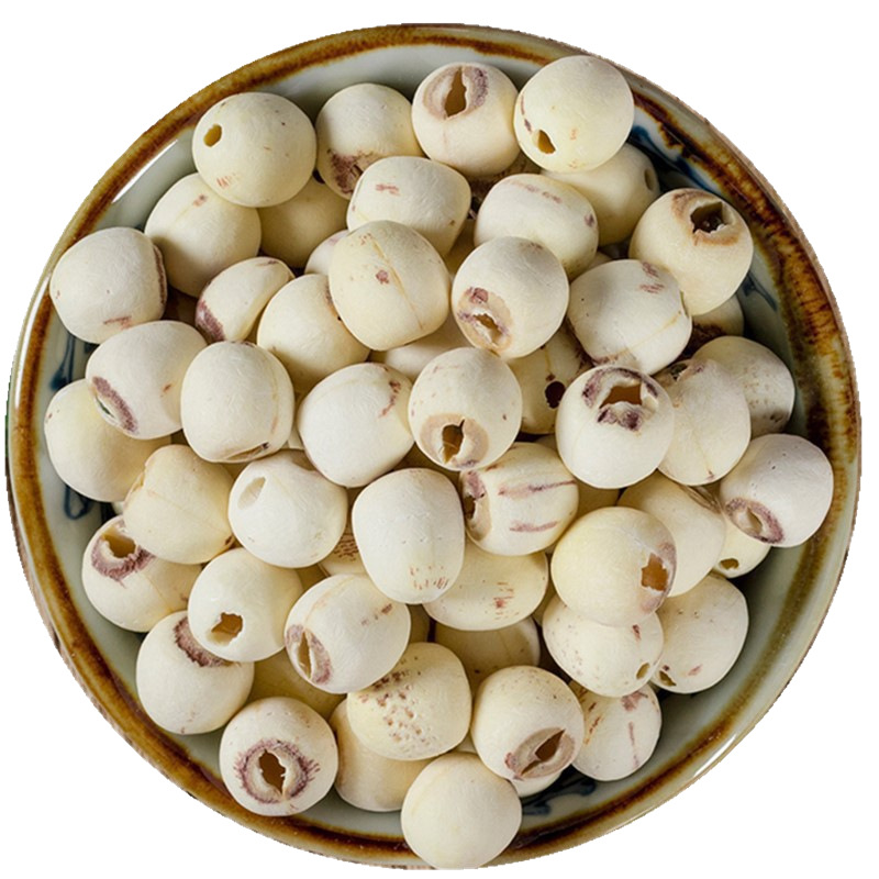 White Lotus Seeds 500g Natural White Lotus Seeds Dried Lotus Seeds with Core Removed and Skin Peeled, Selected Loose White Lotus Seeds