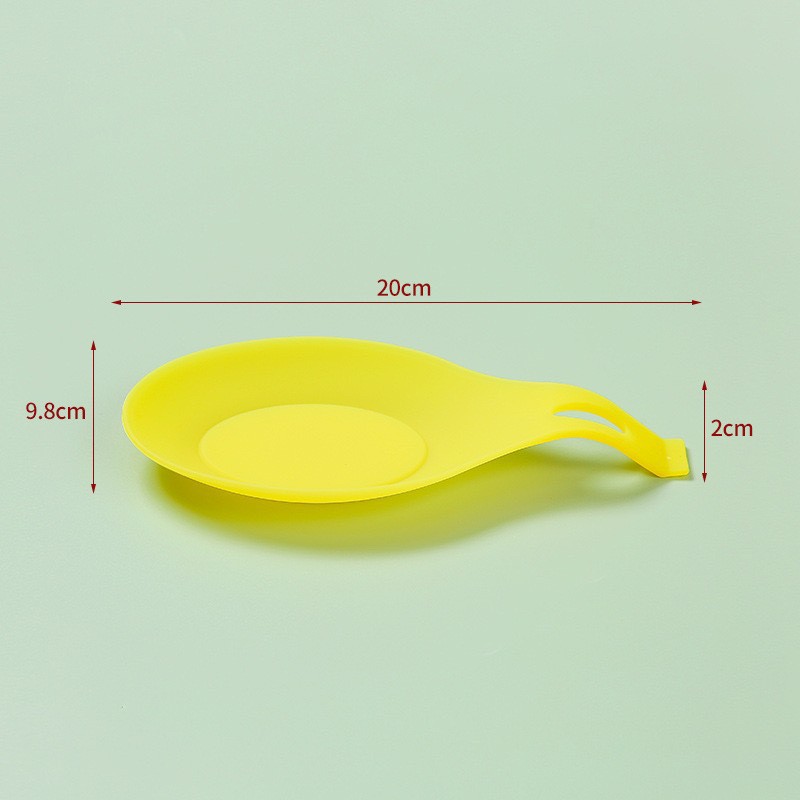 Household Kitchen Spoon Mat Soft Rubber Insulated Spoon Mat Spatula Mat Easy to Clean Spoon Mat