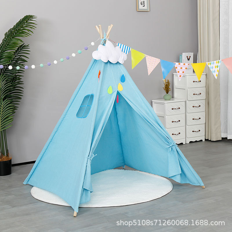 Cross-Border Children's Indoor Tent Home Princess Castle Toy Game House Amazon Outdoor Indian Small Tent