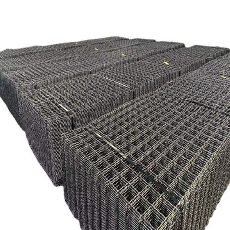 Bridge Stainless Steel Mineral Screen Construction Anti-Crack Reinforced Hot-Dip Galvanized Steel Bar Braided Rolled Wavy Square Mesh