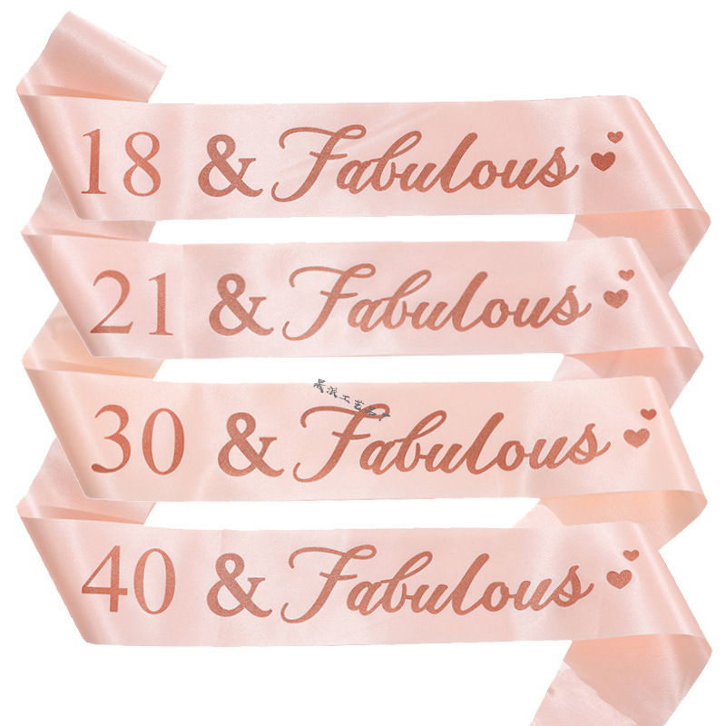 Цифровая лента на день рождения для возраста, плечевой ремешок 18, великолепный церемониальный пояс 21 30 40 50 60 70