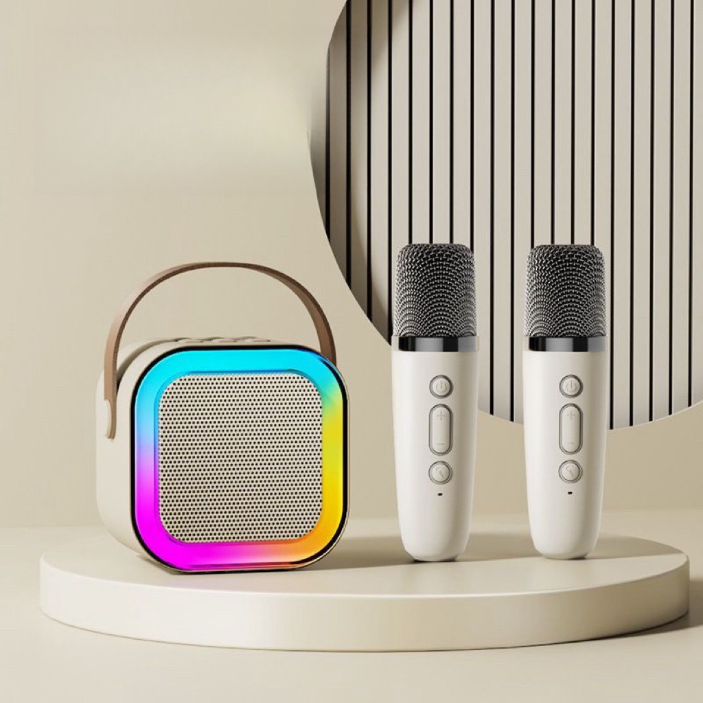 2025 Cross-Border Popular K12 Unicorn Bluetooth Audio Microphone Integrated Audio Speaker Karaoke Bluetooth Small Audio Color