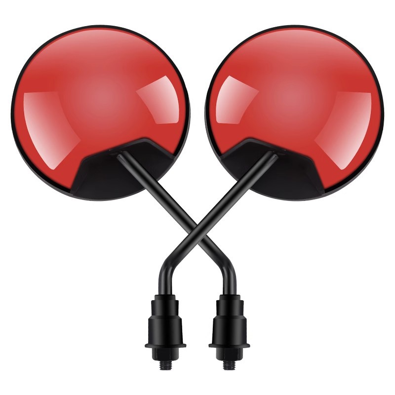 Electric battery car reflector new national standard bicycle short rod round mirror yadiaima large view reversing rearview mirror