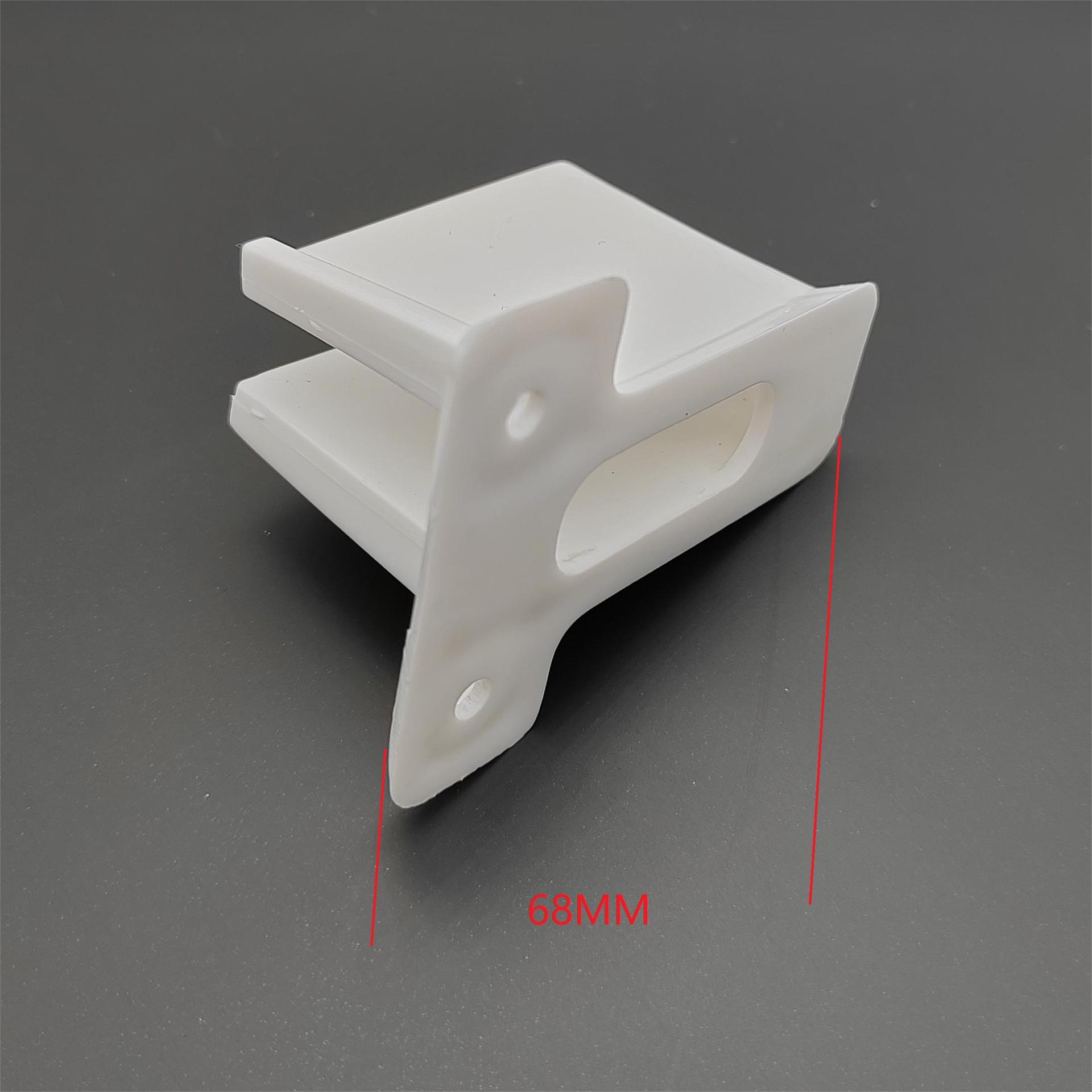 Rv Accessories Window Rod Plastic Support Piece Wire Rack Bracket Wall Bracket (White) with Screws