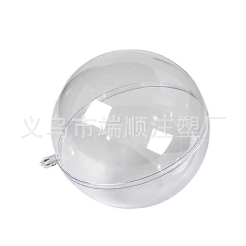 4--20cm Hollow Transparent Ball Plastic Ball Holiday Decoration Creative Eternal Flower Hanging Ball