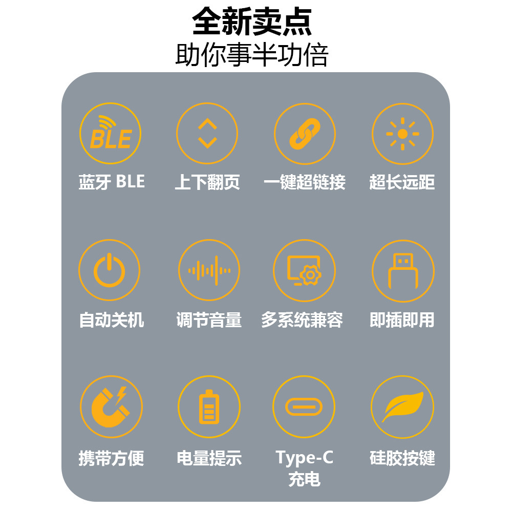 Cross-Border New Multi-Function Wireless Remote Control Office Speech USB Charging Seewo Whiteboard Pointer Page Turning Laser Pen