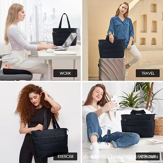 Factory Source Women's Handbag Lightweight Fluffy Cotton Clothes Large Capacity Fashionable Shoulder Casual Tote Bag Tote Bag