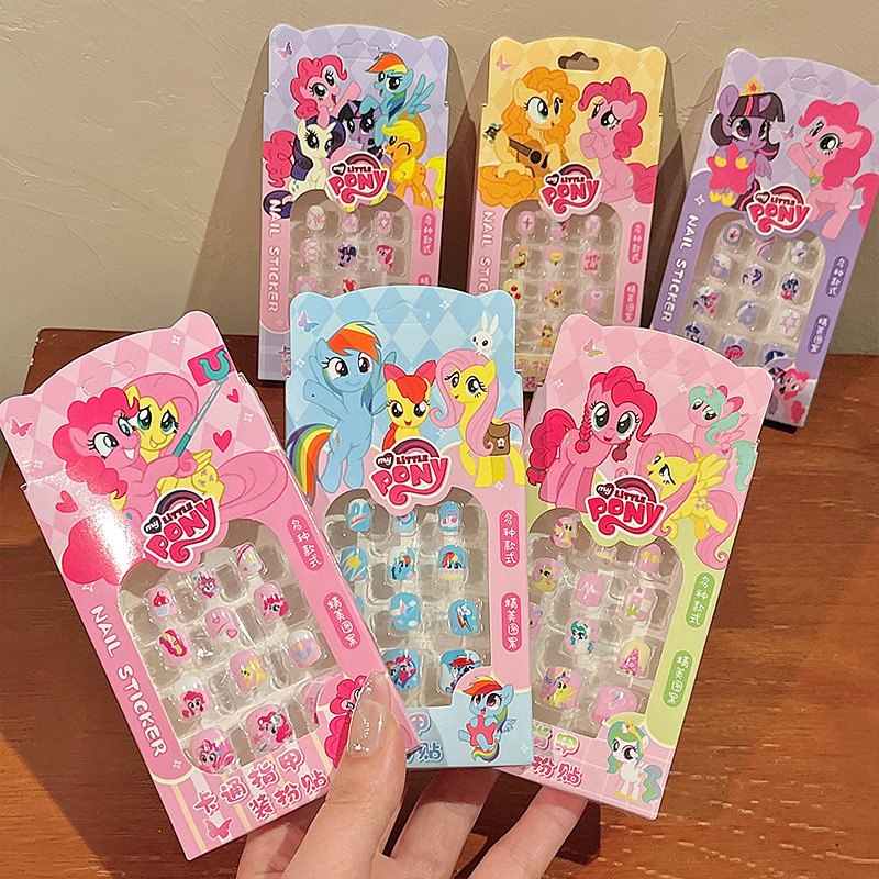 Kulomi Children's Nail Stickers Girl's Funny Nail Stickers Detachable Girl's Nail Stickers Sweet Cute Dressing Armor