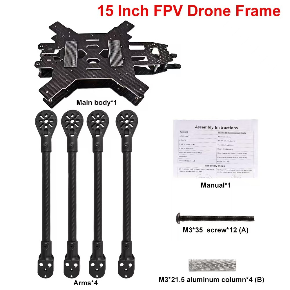 3K Carbon Fiber Plate 7inch 5inch Drone Frame Racing Drone Aerial Photography Model Aircraft Accessories Custom Carbon Fiber Plate Processing