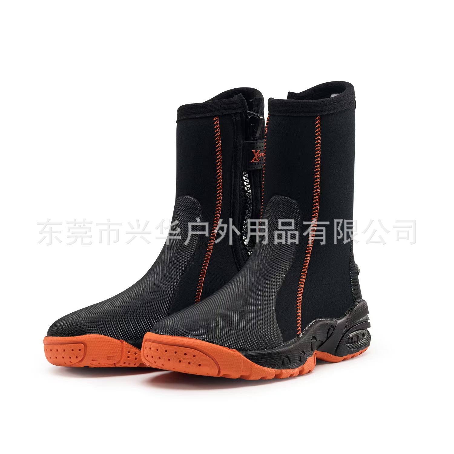 Practical Diving Shoes, Snorkeling Shoes, Warm Mid-Calf Men's Anti-Cut, Anti-Slip Beach Wading Shoes, River Trekking and Sea Exploration Boots for Diving