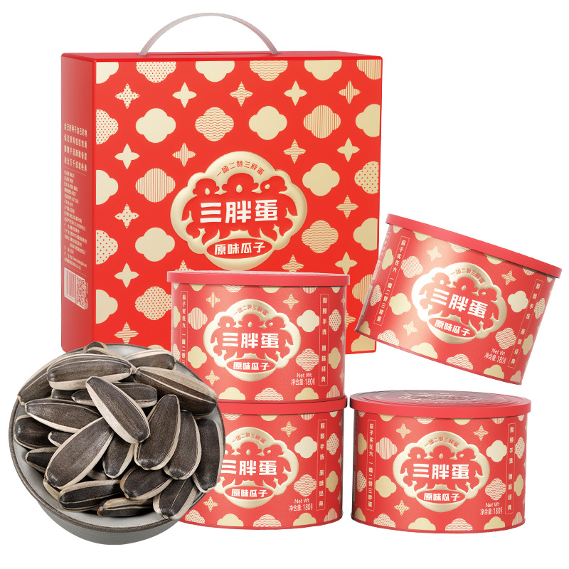 Семена дыни в банке Sanpangdan 2026 для весеннего фестиваля, семена подсолнечника, орехи, жареные семена и орехи, повседневные закуски, полезные и вкусные