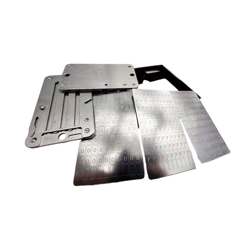 Stainless Steel 304H Word Memorizer (Code Book) Steel Plate Sign Bit B Boxed Digital Panel Spot Wholesale