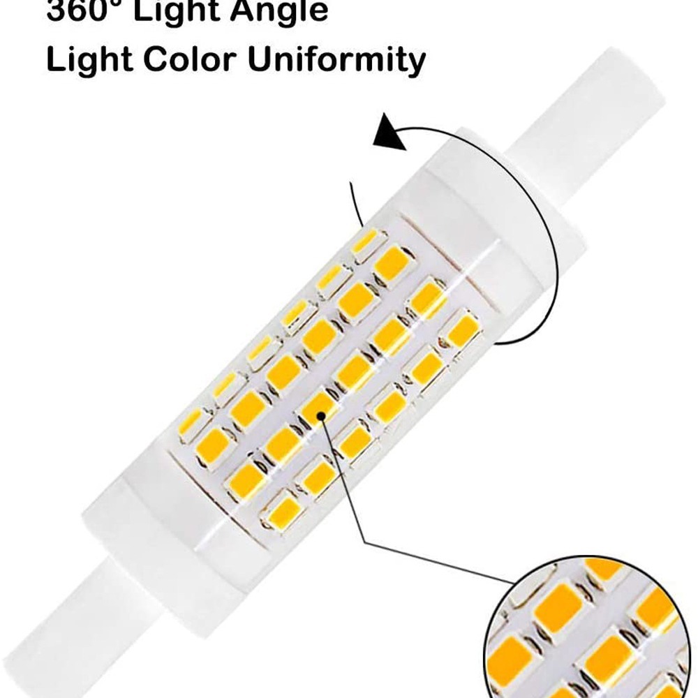 Ceramic Led R7S 15X78Mm European Patent 0-100% Dimmable Floodlight Amazon Light Source R7S