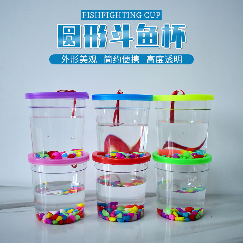 Портативная чаша для бетты, медузы, оптовые игрушки для детей, декоративный аквариум для маленьких рыб и черепах