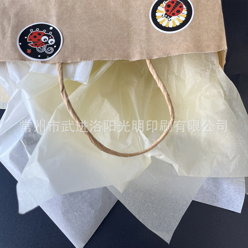 Cream-colored pear paper pearlescent beige thin paper lining filling paper gentle milky white beige copy paper