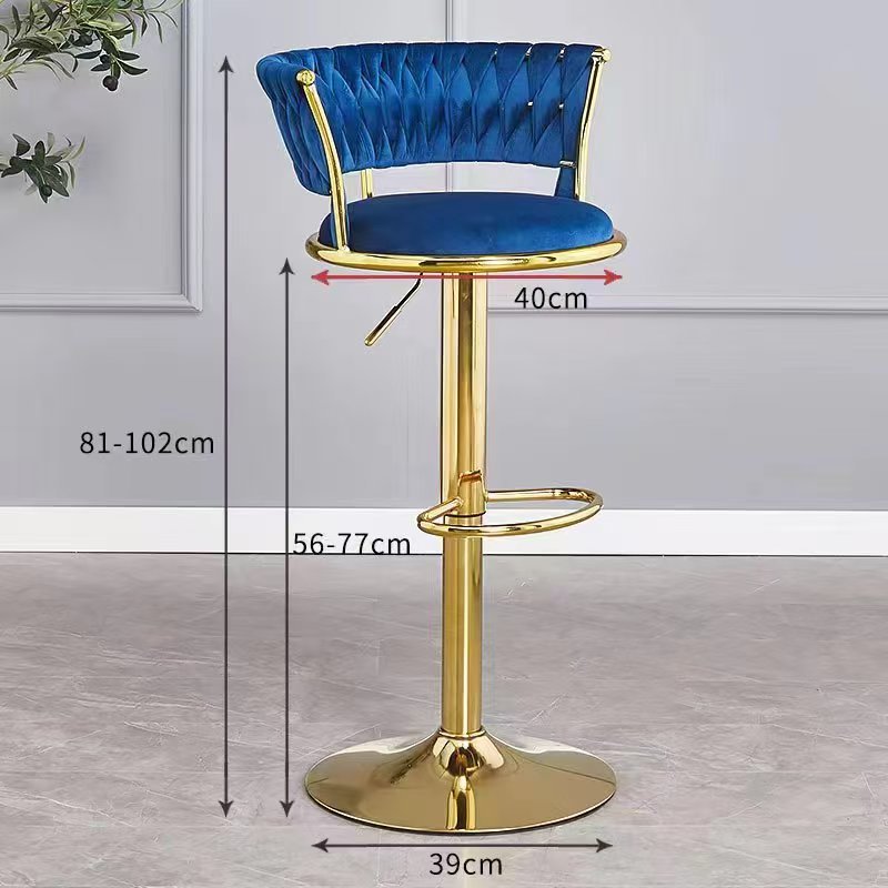Manufacturer Customized Bar Chair Lift Rotating Bar Chair High Chair Front Desk Island Counter Cashier Bar Chair Roller Skating Stool