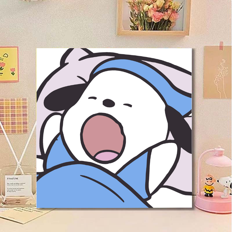 DIY Digital Oil Painting Kidsren's Cartoon Animation Coloring Handmade Painting Filling Coloring Healing Decorative Painting Night Market Wholesale