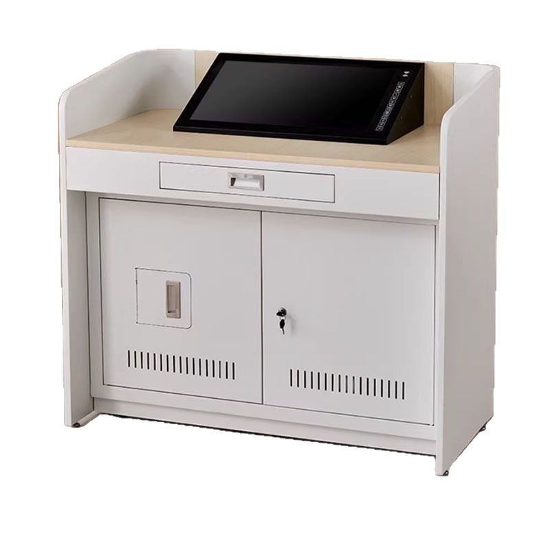 Multifunctional Smart Podium Steel Multimedia Podium School Electric Teaching Central Control Lecture Table Training Class Classroom Podium