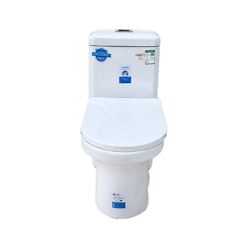 Ceramic Toilet Bowl Wholesale Manufacturer Bathroom Super Swirl Siphon Water-Saving Large Diameter One-Piece Toilet